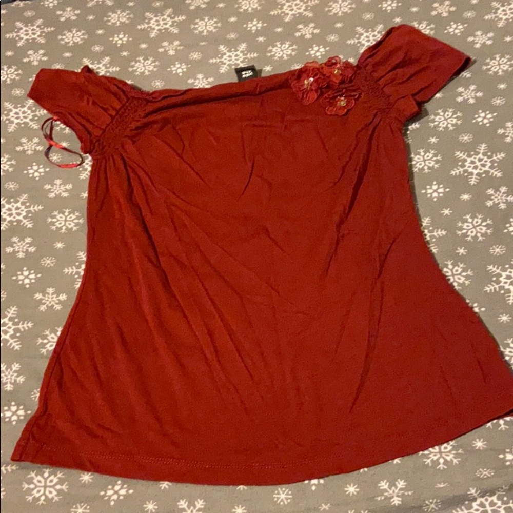Guess Dressy Red Top